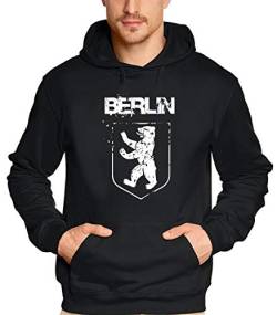 coole-fun-t-shirts Berlin Hoodie schwarz Gr.2XL von coole-fun-t-shirts