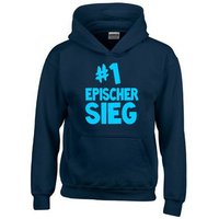 coole-fun-t-shirts Hoodie #1 EPISCHER Sieg Hoodie Sweatshirt mit Kapuze Zocker Gamer von coole-fun-t-shirts