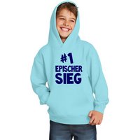 coole-fun-t-shirts Hoodie #1 EPISCHER Sieg Hoodie Sweatshirt mit Kapuze Zocker Gamer von coole-fun-t-shirts