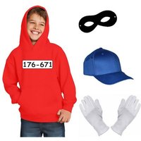 coole-fun-t-shirts Kostüm Kinder Set Gangster Bande KOSTÜM Fasching Karneval Sweatshirt Kapuze von coole-fun-t-shirts
