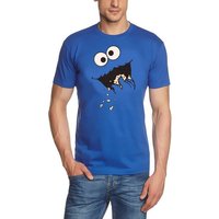 coole-fun-t-shirts Kostüm Krümmelmonster T-Shirt Damen + Herren Cookie Monster Kekse von coole-fun-t-shirts