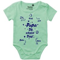 coole-fun-t-shirts Neugeborenen-Geschenkset Papa Du schaffst das - Baby Body Neugeborenes Strampler von coole-fun-t-shirts