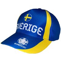 coole-fun-t-shirts Schirmmütze SCHWEDEN Kinder Basecap Schirmmütze Fußball EM Sverige Europameisterschaft Base und Snapback Jungen + Mädchen für Kita, Schule, Einschulung Gr.52 + 54 von coole-fun-t-shirts