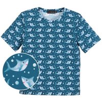 coolismo T-Shirt Print-Shirt für Jungen mit Tier-Motiv "Kleine Haie" aus Baumwolle, Rundhalsausschnitt von coolismo