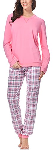 cornette Damen Schlafanzug 671 2017 (Rosa-03, XXL) von cornette