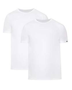cornette Herren T-Shirts mit U-Ausschnitt 2er Pack CR068 (Weiß/Weiß (2 Pack), XXL) von cornette