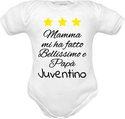 Babybody lustig juventino, Juventino Body mit halblangen Ärmeln, 0-3 Monate von corredino neonato