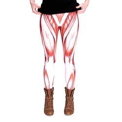 cosey - Bedruckte Bunte Halloween Leggins (Einheitsgröße) - Design Muskeln von cosey