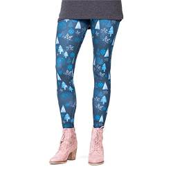 cosey - Bedruckte Bunte Leggins (Einheitsgröße) Verschiedene Leggings Designs, Winter Symbols, Einheitsgröße von cosey