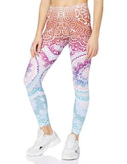 cosey - Bunte Bedruckte Mandala-Leggings (Einheitsgröße) - Design Aztec Mandala von cosey