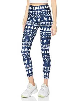 cosey- Christmas Line Leggings- in verschiedenen Weihnachtsmotiven (Einheitsgrößen) -Design Blue Christmas von cosey