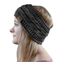 cosey Damen Schwarz Winter-Stirnband, Einheitsgröße von cosey