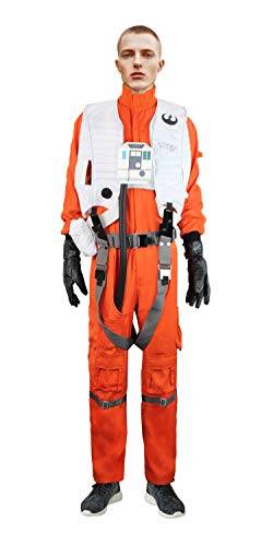 costumebase X-Wing Resistance Pilot Kostüm Jumpsuit Chestbox Weste Handschuhe Harness Star Wars (L) von costumebase