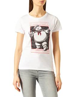 Ghostbusters Damen Woghosdts010 T-Shirt, weiß, Small von cotton division