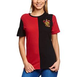 Harry Potter T-Shirt - Gryffindor Quidditch Team,Rot/Schwarz,XXL von cotton division