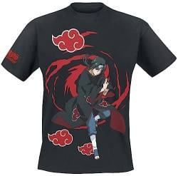 Naruto Itachi Uchiha - Logos Männer T-Shirt schwarz S von cotton division