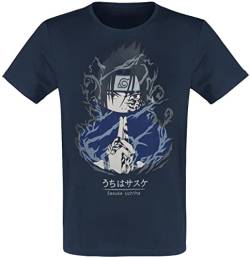 Naruto Sasuke Männer T-Shirt Navy XL 100% Baumwolle Anime, Fan-Merch, TV-Serien von cotton division