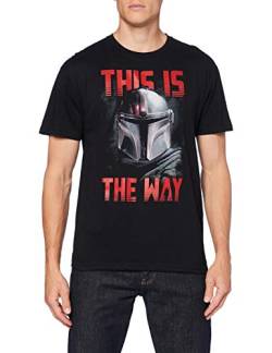 Star Wars Herren Meswmants026 T-Shirt, Schwarz, L von cotton division