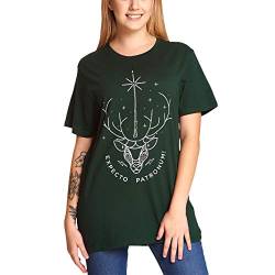 cotton division Herren Harry Potter T-Shirt, Green, XL von cotton division