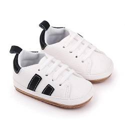 cozfuryo rutschfeste Casual Sneakers für 0-18 Monate Baby Jungen Mädchen,Lauflernschuhe für Kleinkinder mit Obermaterial aus Kunstleder und weicher Gummisohle(0-6 Monate) von cozfuryo