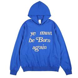 cpfm.xyz Hoodie Herren Ye Must Be Born Again Baumwolle Pullover Kapuzenpullover Blau L von cpfm.xyz