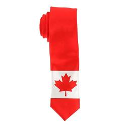 Kanadische Flagge Krawatte - Kanada Land Farben - Kanadisches Maple Leaf Ahornblatt Krawatte - Mann oder Frau - Veranstaltung oder Kostüm von cravateSlim