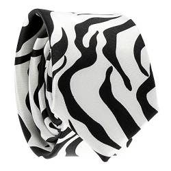 Schmale Krawatte Zebra von cravateSlim