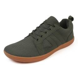 Herren Casual Sneaker Outdoor Bequeme Atmungsaktive Laufschuhe Leichte Stoßdämpfende Wanderschuhe, grün, 44 EU von crazynekos