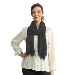 creazioni unique Bambus Schal Damen MADE IN ITALY - Frühling/Sommer Accessoire - Bamboo Scarf Women - Schals & Tücher für Damen (Grau) von creazioni unique