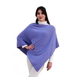 creazioni unique Poncho Damen Winter Elegant und Warm Made IN Italy - Mischung aus Wolle, Viskose und Cashmere Schal für Frauen - Strick Ponchos & Capes für Damen (Violet) von creazioni unique