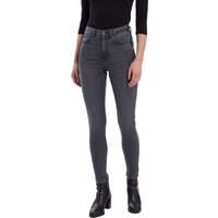 Cross Jeans Damen Jeans Judy - Super Skinny Fit - Grau - Dark Grey W25-W34 von cross jeans
