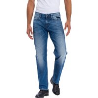 Cross Jeans Herren Jeans Antonio Relax Fit - Blau - Mid Blue von cross jeans