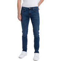 Cross Jeans Herren Jeans Jimi - Slim Tapered Fit - Blau - Mid Blue Used von cross jeans