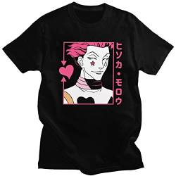 Hunter X Hunter Tshirt Damen Hisoka Baka Killua Gon Shirt Frauen Anime 3D Druck Sommer Kurzarm T-Shirts Teenager Mädchen Sport Blusen Shirt Mode Oberteile Casual Top,d-1350,S von cshsb