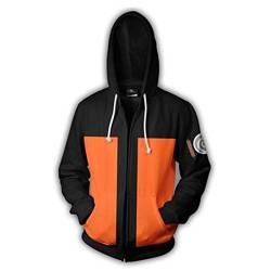 cshsb Herren Kapuzenjacke mit 3D Sweatjacke Jacke mit Zipper,S-M von cshsb