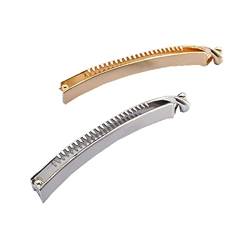 Dicke 2 Stück 11 cm Metall-Haarklammern Bananen-Haarspangen starke Klammer Haarspangen rutschfeste Haarspangen für Frauen Mädchen von cuhair