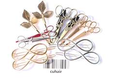 cuhair 12 stücke Metall Blätter Schere Vintage Frauen Mädchen Haarspange Haarspangen Haarschmuck von cuhair