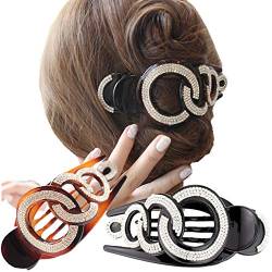 cuhair Große Haarspange im Vintage-Stil, für Frauen, rutschfest, 2 Stück von cuhair
