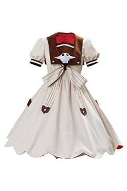 Cultofmoon D-Kostüm für Damen, Kostüm, Cosplay, Nene Yashiro, Schleife, weiße Strümpfe, Schwarz Gr. L, weiß von cultofmoon