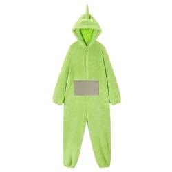 cutecool Halloween Overall Kostüm Onesie Pyjamas Unisex Tier One-Piece Kostüm Homewear Nachtwäsche Party-hellgrün-l-Teletubbies von cutecool