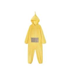 cutecool Pyjama Damen Warm Teletubbies Erwachsene Onesie Pyjamas Unisex Tier One-Piece Kostüm Cosplay Homewear Nachtwäsche Party-Gelb-M… von cutecool