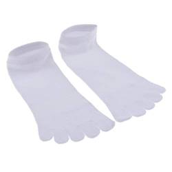 dailymall Damen Fünf Zehensocken 5 Toe Kurzsocken Socken Füsslinge Sneaker Socken für Frauen - Weiß, Onesize von dailymall