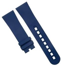 dayeer Weiches Fluor-FKM-Gummi-Uhrenarmband für Blancpain Fifty Fathoms 5000 5015 (Color : Blue, Size : 23mm) von dayeer