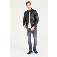 dc Dericompany Lederjacke BD00117 Herren "Seth" aus Lammleder, Echtleder Übergangsjacke, Freizeitjacke, Bikerjacke aus echtem Leder von dc Dericompany