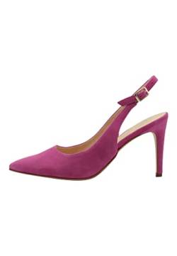 dedica Damen Slingback-Pumps aus Leder, Fuchsia, 38 EU von dedica