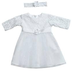 deine-Brautmode Kleid Babykleid Taufkleid Festkleid Mädchen Baby Taufe Spitze weiß, Romy 62 von deine-Brautmode