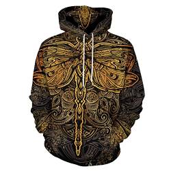 delayer Hoodie Für Erwachsene Libelle Das Mandala Sweatshirts Hoody Mit Tasche Für Herren Damen von delayer