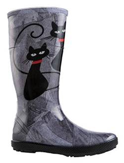 demar. Gummistiefel Regenstiefel HAWAI LADY EXCLUSIVE (37, Katze) von demar.