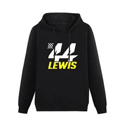 Lewis Hamilton 44 Formula 1 Motor Racing Hoodies Long Sleeve Pullover Loose Hoody Sweatershirt 3XL von depin