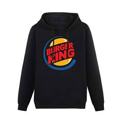 depin Food Burger King Logo Hoodies Long Sleeve Pullover Loose Hoody Sweatershirt XL von depin